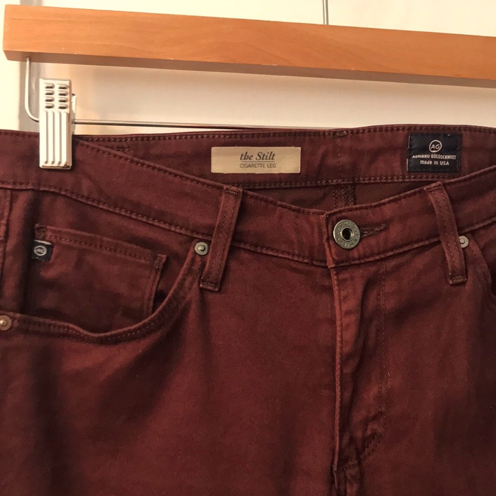 AG (Adriano Goldschmied) “The Stilt” Cigarette leg jeans.